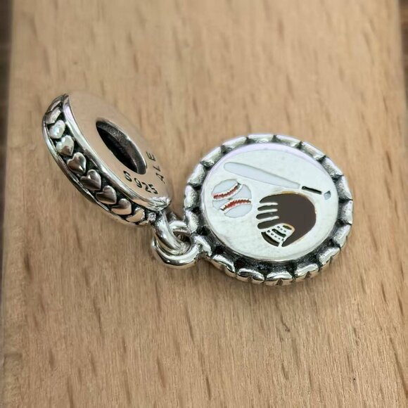 Pandora Homerun Dangle Charm Pendant, S925 Silver Bracelets - Picture 3 of 4